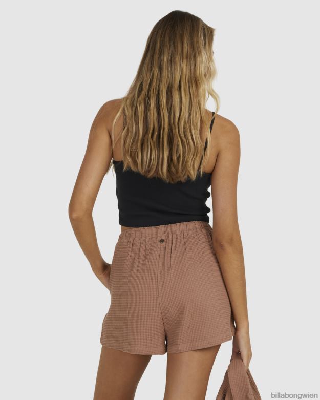 Billabong Clothing 00V681997 | Billabong an dir befestigte elastische Shorts Kakao Frauen