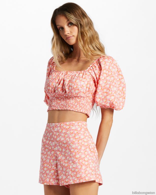 Billabong Clothing 00V682069 | Billabong Nur Sie Shorts mit elastischem Bund Flamingo Frauen