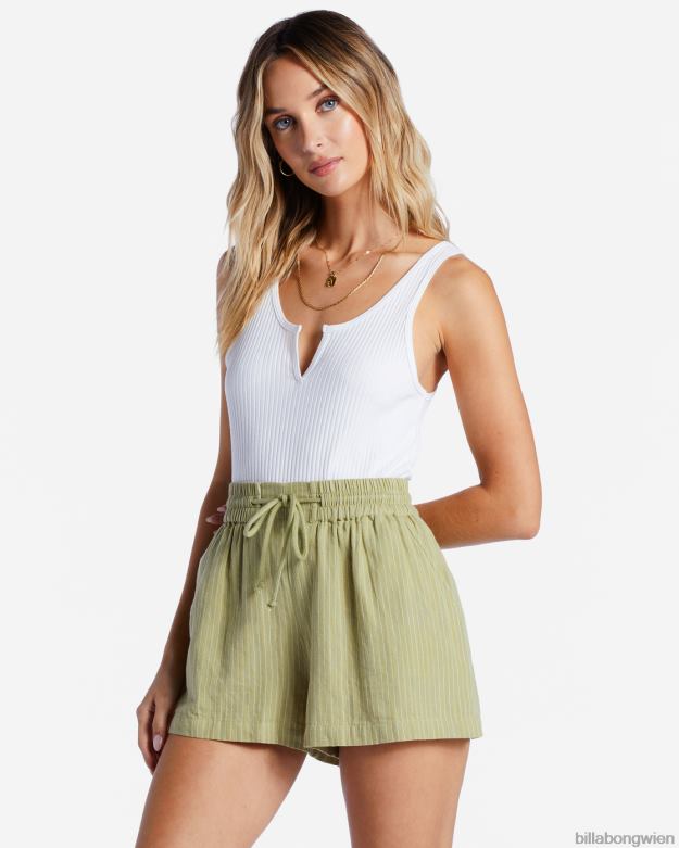 Billabong Clothing 00V682090 | Billabong Day Tripper-Shorts mit elastischem Bund Avocado Frauen