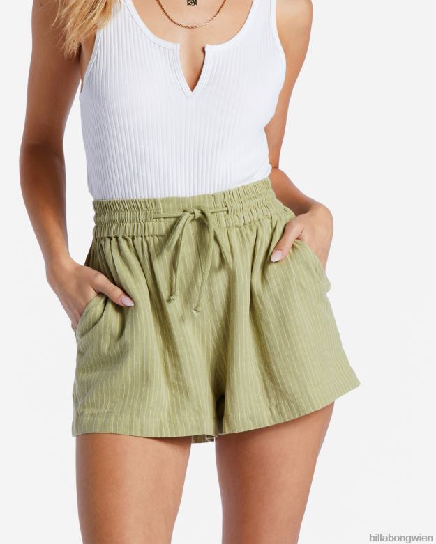 Billabong Clothing 00V682090 | Billabong Day Tripper-Shorts mit elastischem Bund Avocado Frauen