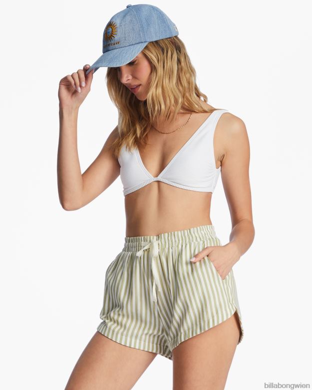 Billabong Clothing 00V682111 | Billabong Roadtrippin-Shorts mit elastischem Bund Avocado Frauen
