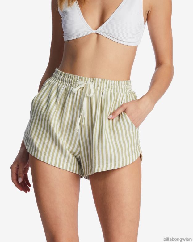 Billabong Clothing 00V682111 | Billabong Roadtrippin-Shorts mit elastischem Bund Avocado Frauen