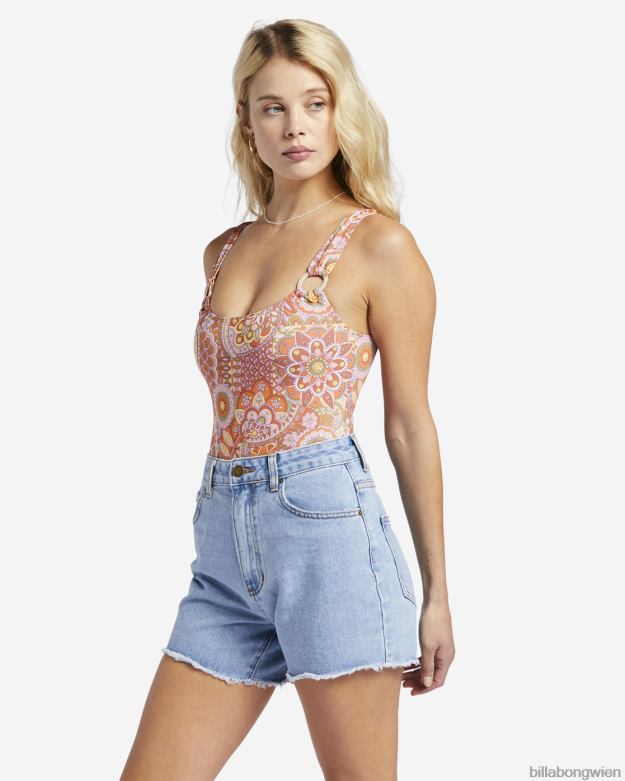 Billabong Clothing 00V682133 | Billabong Billabong x Smiley lächelt dich in Jeansshorts an Smiley-Waschung Frauen