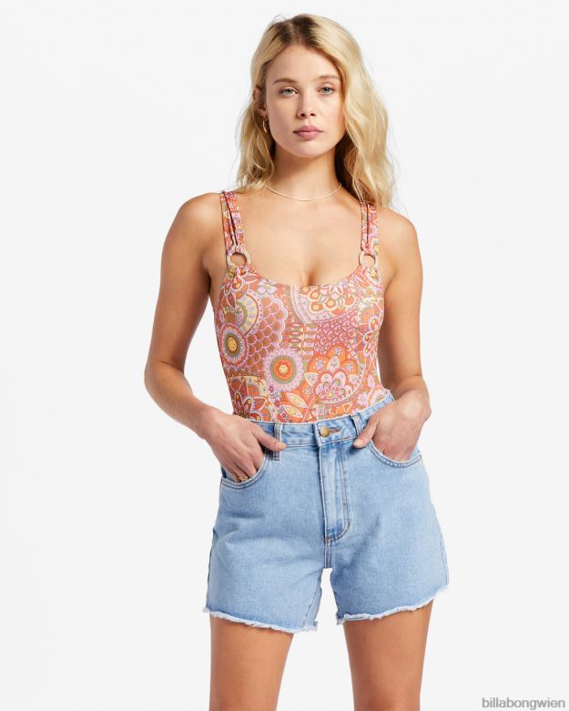 Billabong Clothing 00V682133 | Billabong Billabong x Smiley lächelt dich in Jeansshorts an Smiley-Waschung Frauen