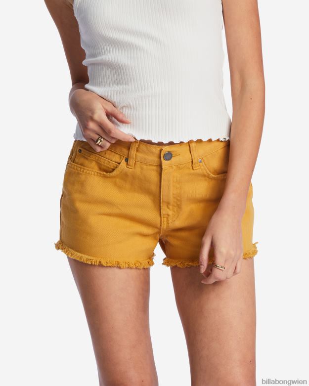 Billabong Clothing 00V682189 | Billabong Ausgefranste Shorts wegtreiben Goldie Frauen