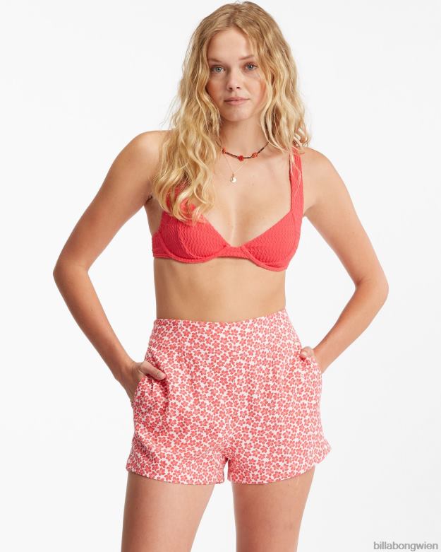 Billabong Clothing 00V682239 | Billabong Zieh mir kurze Shorts mit hoher Taille an fuego Frauen