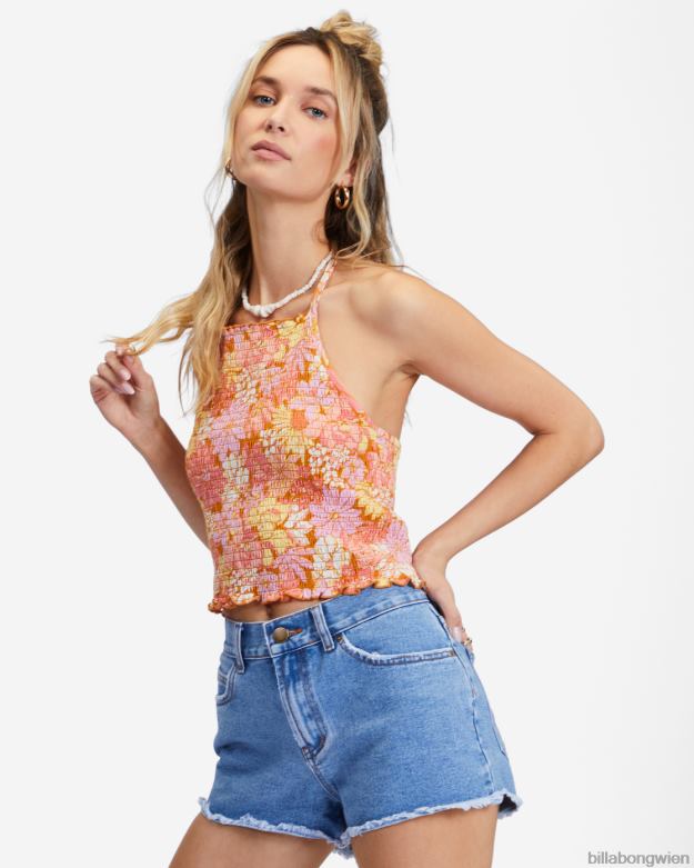 Billabong Clothing 00V682249 | Billabong Lassen Sie ausgefranste Jeansshorts hinter sich Costablau Frauen