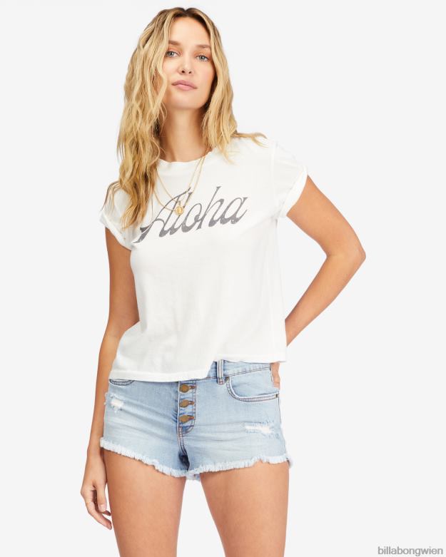 Billabong Clothing 00V682261 | Billabong Jeansshorts mit Knöpfen Indigospülung Frauen