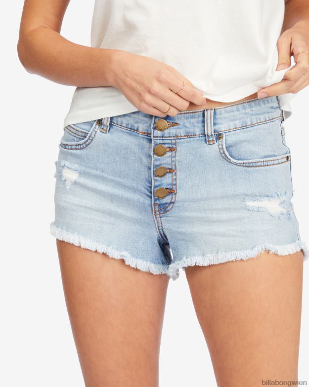 Billabong Clothing 00V682261 | Billabong Jeansshorts mit Knöpfen Indigospülung Frauen