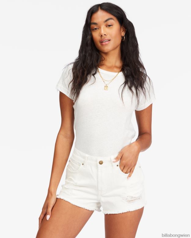 Billabong Clothing 00V682263 | Billabong Ausgefranste Shorts wegtreiben Salzkristall Frauen