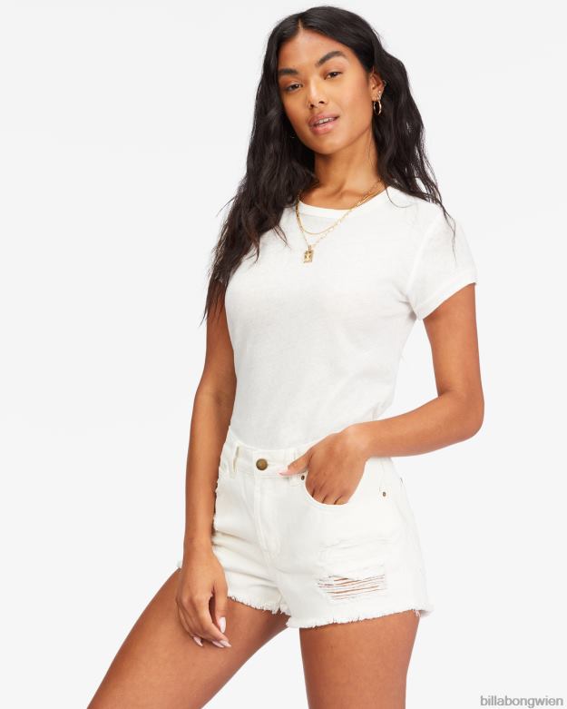 Billabong Clothing 00V682263 | Billabong Ausgefranste Shorts wegtreiben Salzkristall Frauen