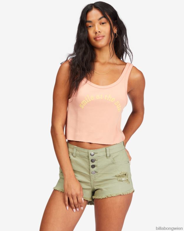 Billabong Clothing 00V682269 | Billabong Jeansshorts mit Knöpfen Armee Frauen