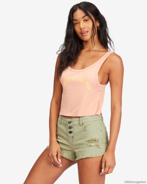 Billabong Clothing 00V682269 | Billabong Jeansshorts mit Knöpfen Armee Frauen