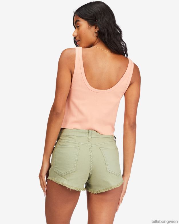 Billabong Clothing 00V682269 | Billabong Jeansshorts mit Knöpfen Armee Frauen