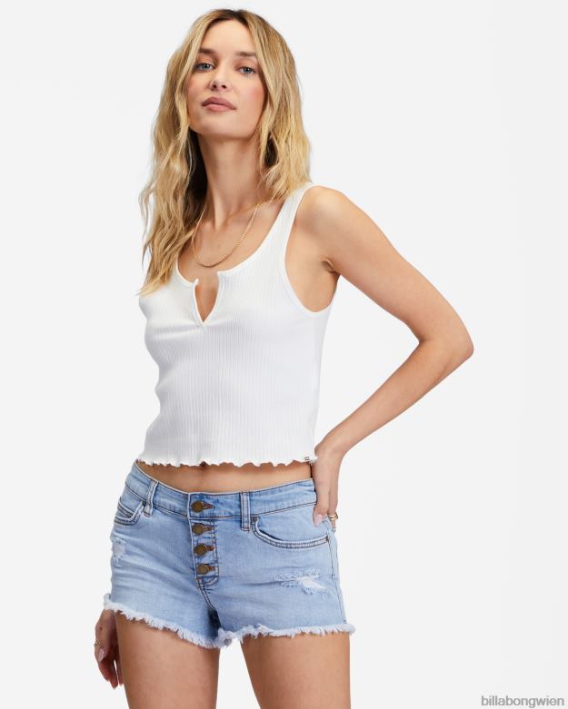Billabong Clothing 00V682289 | Billabong Jeansshorts mit Knöpfen Indigospülung Frauen
