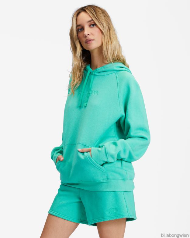 Billabong Clothing 00V682321 | Billabong Surf Classic 5 Sweatshorts mit hoher Taille tropisches Grün Frauen