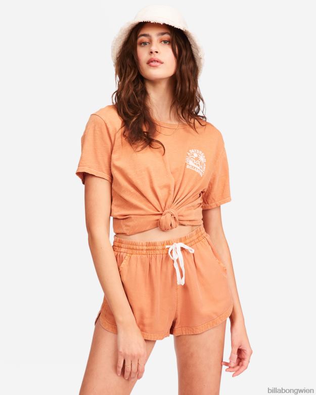 Billabong Clothing 00V682322 | Billabong Roadtrippin-Shorts mit elastischem Bund Toffee Frauen