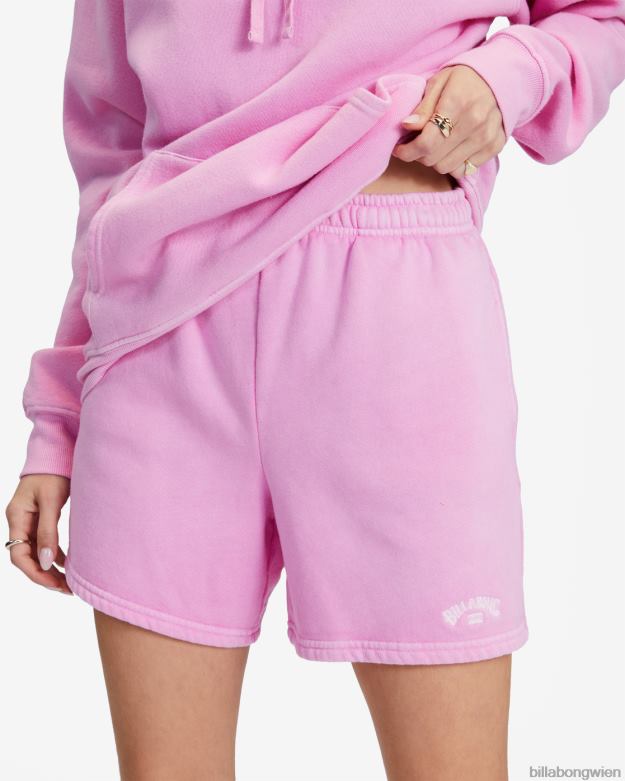 Billabong Clothing 00V682325 | Billabong Surf Classic 5 Sweatshorts mit hoher Taille Paradiesrosa Frauen