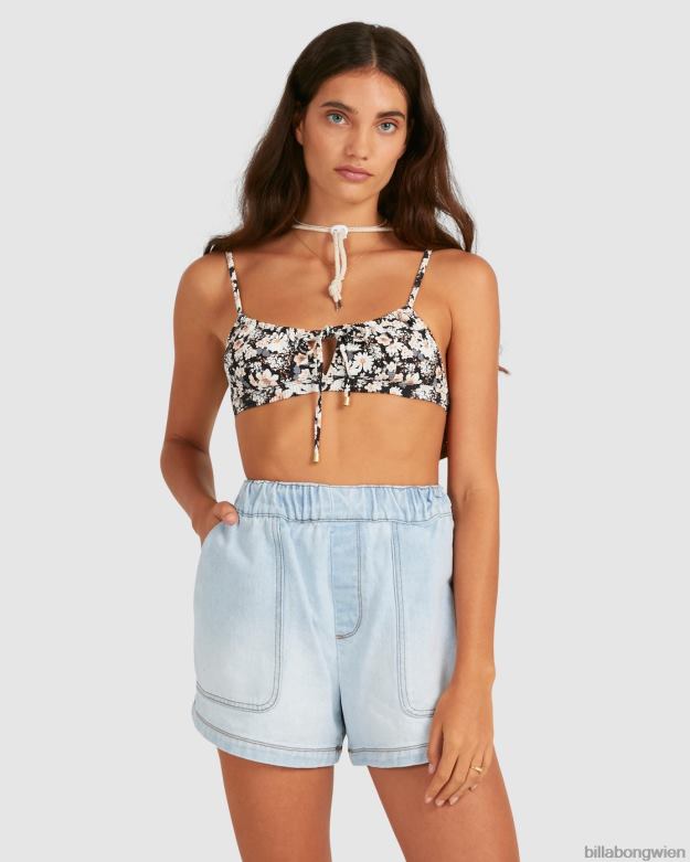 Billabong Clothing 00V682331 | Billabong Die Strand-Jeansshorts mit elastischem Bund hellblau Frauen