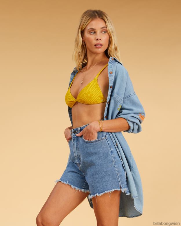 Billabong Clothing 00V682348 | Billabong salzige, blonde, so lebendige Jeansshorts salzig blau Frauen