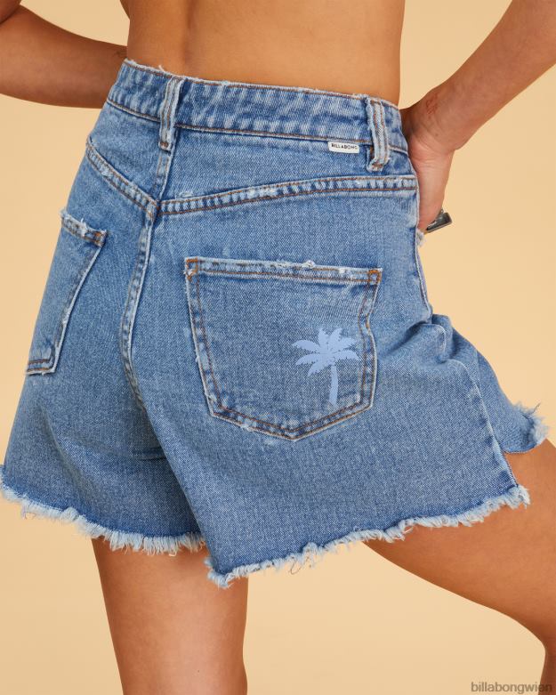 Billabong Clothing 00V682348 | Billabong salzige, blonde, so lebendige Jeansshorts salzig blau Frauen