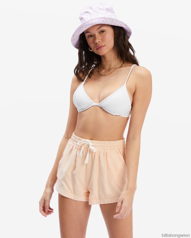Billabong Clothing 00V682352 | Billabong Roadtrippin-Shorts mit elastischem Bund einfach pfirsichfarben Frauen