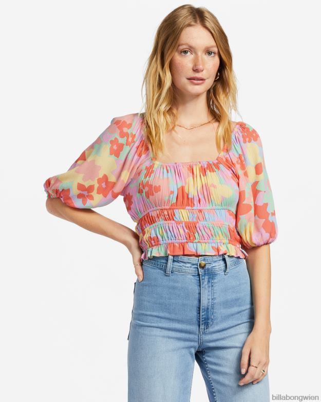 Billabong Clothing 00V681861 | Billabong Träumen Sie weiter von einem Crop-Top Pfirsichkuchen Frauen