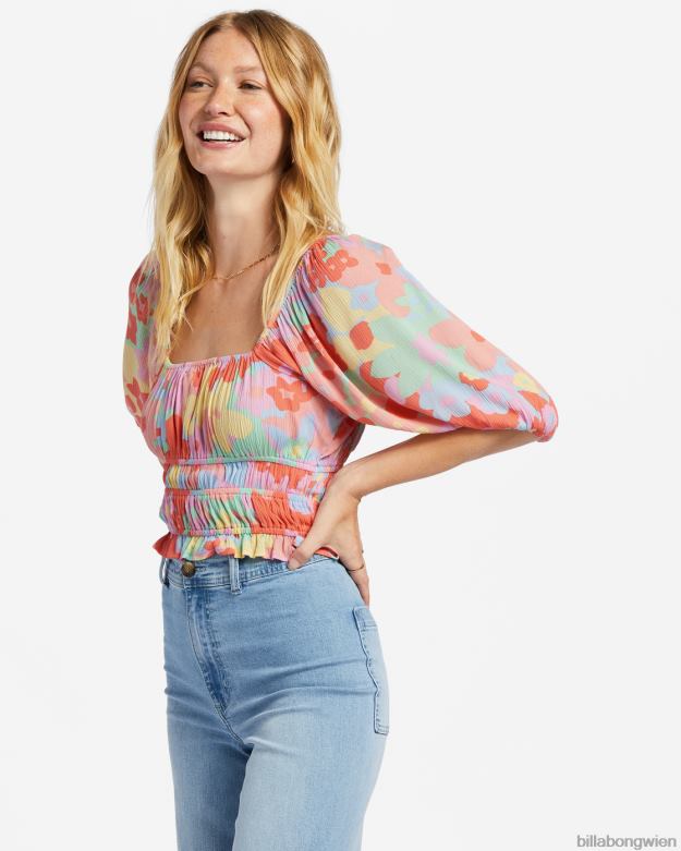 Billabong Clothing 00V681861 | Billabong Träumen Sie weiter von einem Crop-Top Pfirsichkuchen Frauen