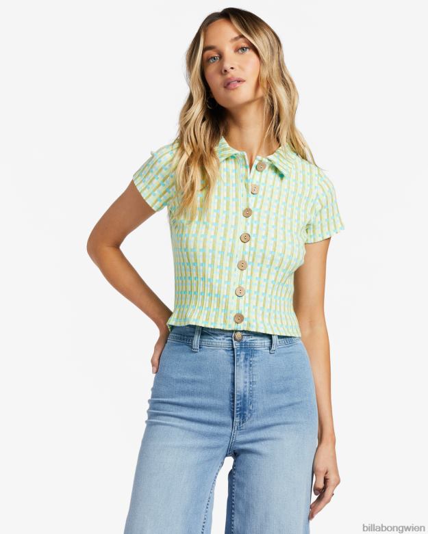 Billabong Clothing 00V681884 | Billabong Rippstrickoberteil „Forever Friends“. Meeresaugen Frauen