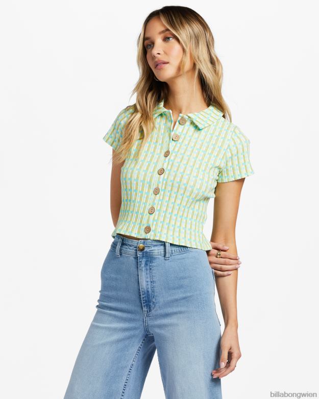 Billabong Clothing 00V681884 | Billabong Rippstrickoberteil „Forever Friends“. Meeresaugen Frauen