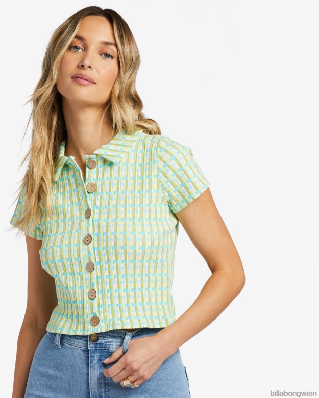 Billabong Clothing 00V681884 | Billabong Rippstrickoberteil „Forever Friends“. Meeresaugen Frauen