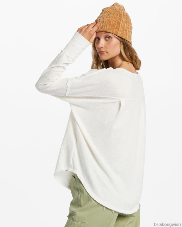 Billabong Clothing 00V681954 | Billabong Neues Anyday-Henley-Top Salzkristall Frauen