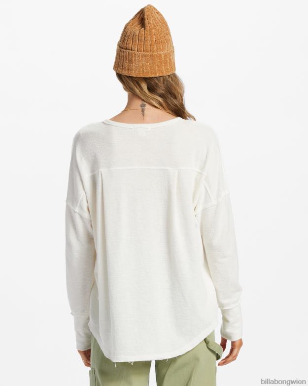 Billabong Clothing 00V681954 | Billabong Neues Anyday-Henley-Top Salzkristall Frauen