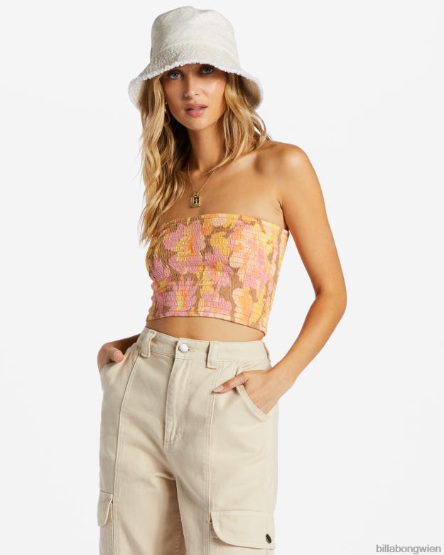 Billabong Clothing 00V682049 | Billabong Halten Sie es schlicht, gesmoktes Crop-Top multi Frauen