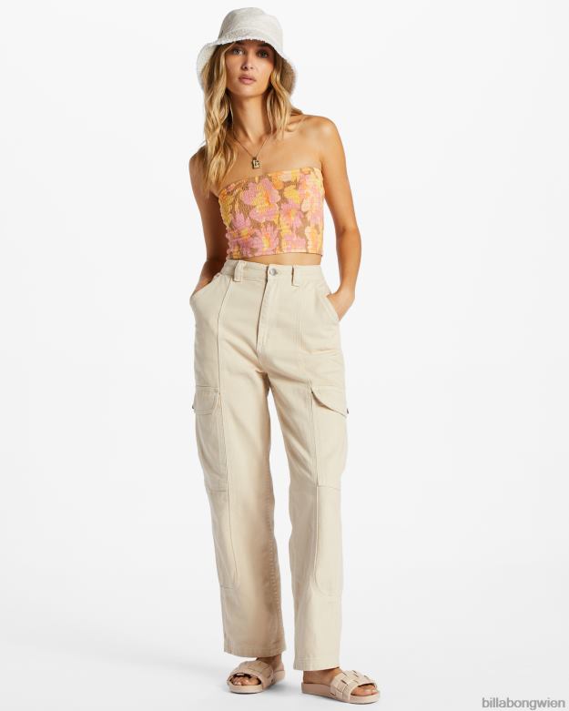 Billabong Clothing 00V682049 | Billabong Halten Sie es schlicht, gesmoktes Crop-Top multi Frauen