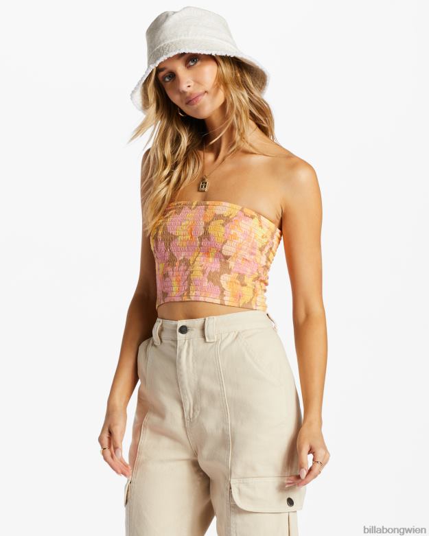 Billabong Clothing 00V682049 | Billabong Halten Sie es schlicht, gesmoktes Crop-Top multi Frauen
