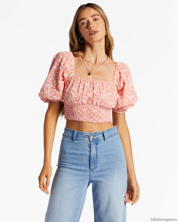 Billabong Clothing 00V682050 | Billabong Nur du bauchfreies Oberteil Flamingo Frauen