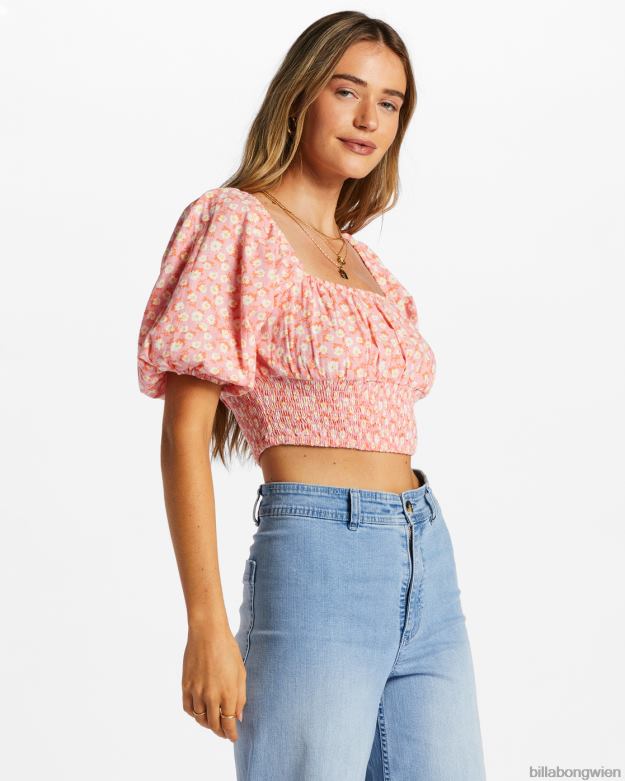 Billabong Clothing 00V682050 | Billabong Nur du bauchfreies Oberteil Flamingo Frauen