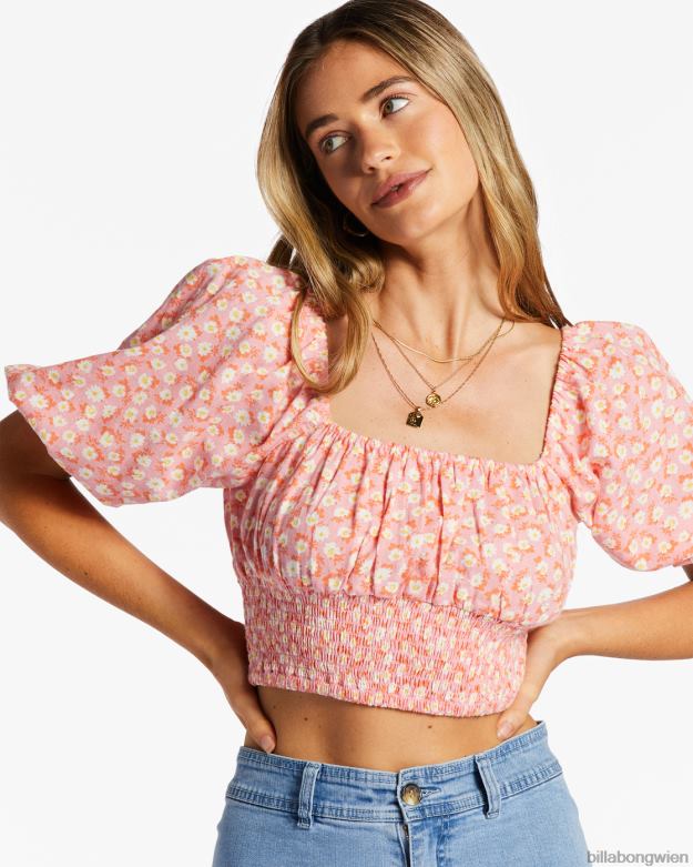 Billabong Clothing 00V682050 | Billabong Nur du bauchfreies Oberteil Flamingo Frauen