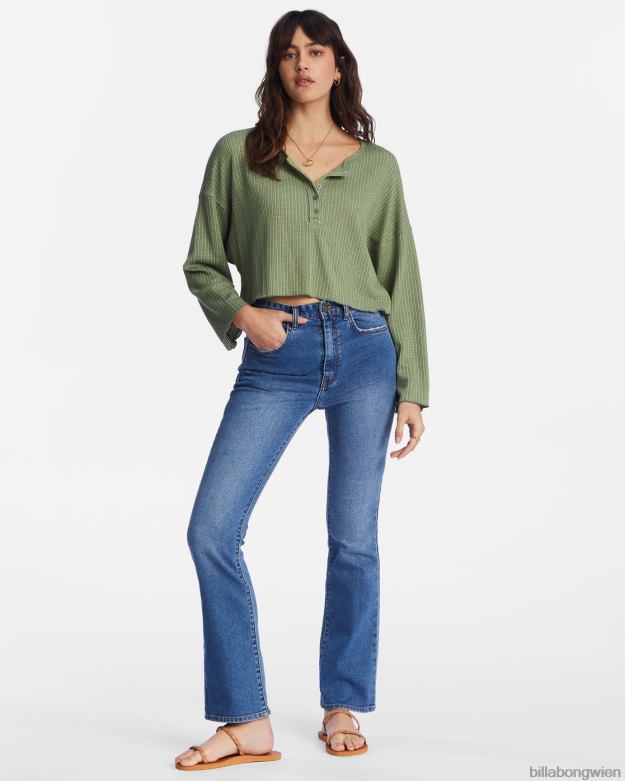 Billabong Clothing 00V682121 | Billabong Komm wieder, gemütliche Lounge-Top Liebe Armee Frauen