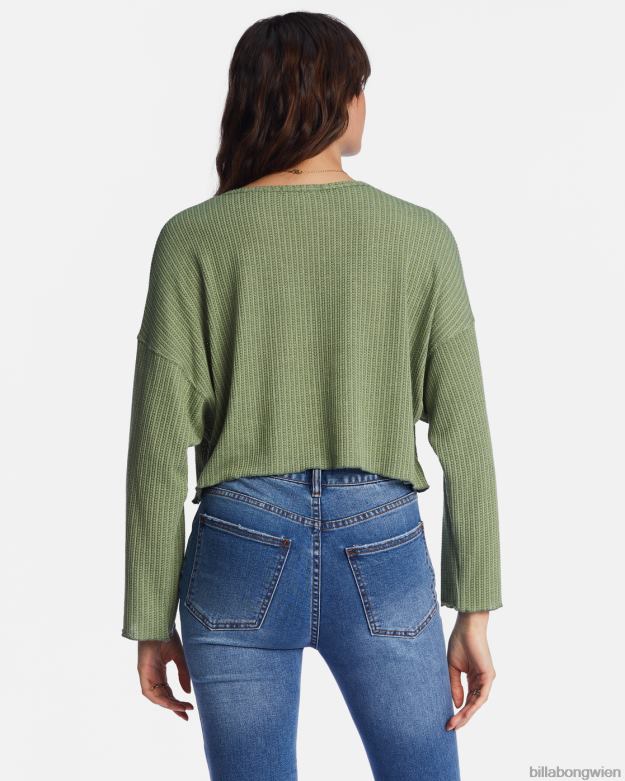 Billabong Clothing 00V682121 | Billabong Komm wieder, gemütliche Lounge-Top Liebe Armee Frauen