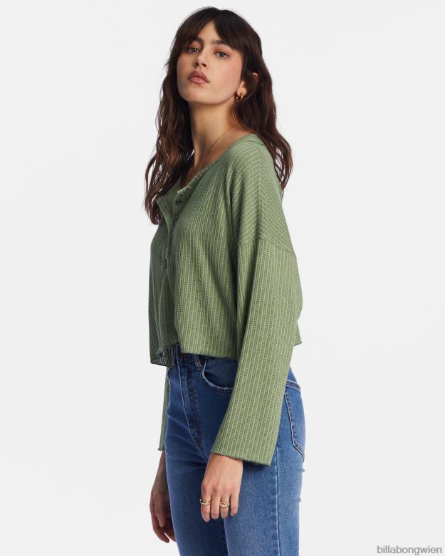 Billabong Clothing 00V682121 | Billabong Komm wieder, gemütliche Lounge-Top Liebe Armee Frauen