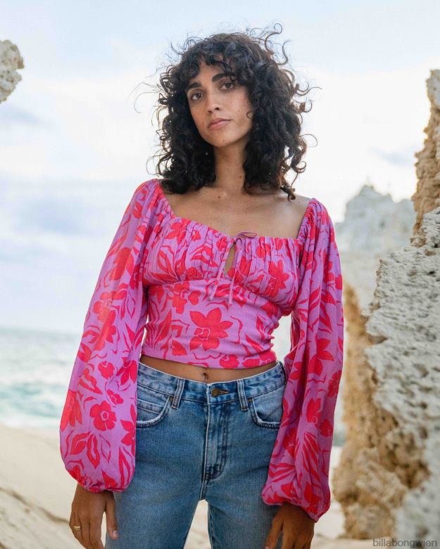 Billabong Clothing 00V682138 | Billabong in deinem Kopf Crop Top helle Orchidee Frauen