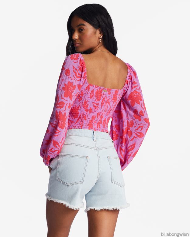 Billabong Clothing 00V682138 | Billabong in deinem Kopf Crop Top helle Orchidee Frauen