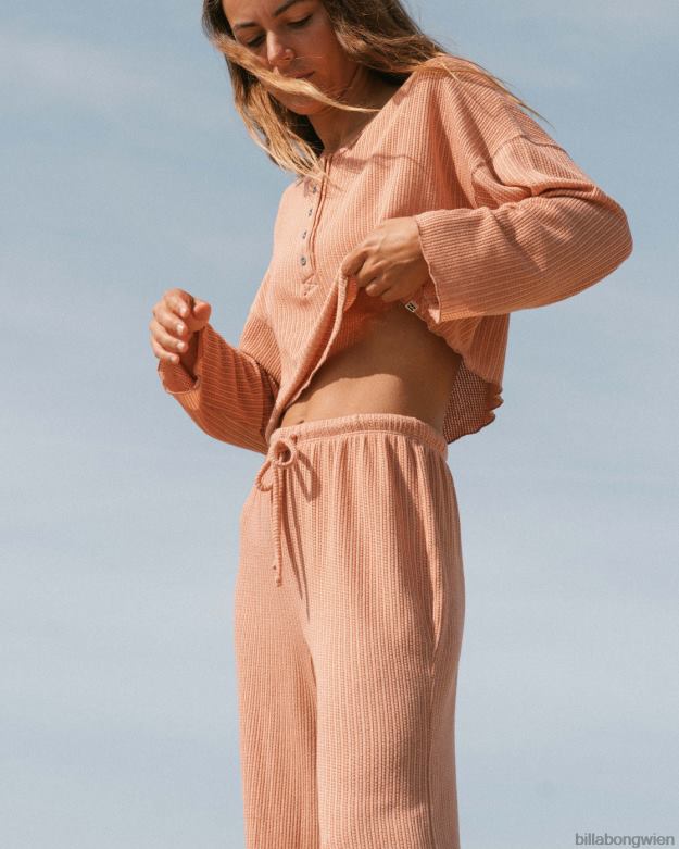 Billabong Clothing 00V682141 | Billabong Komm wieder, gemütliche Lounge-Top gewaschener Ziegelstein Frauen