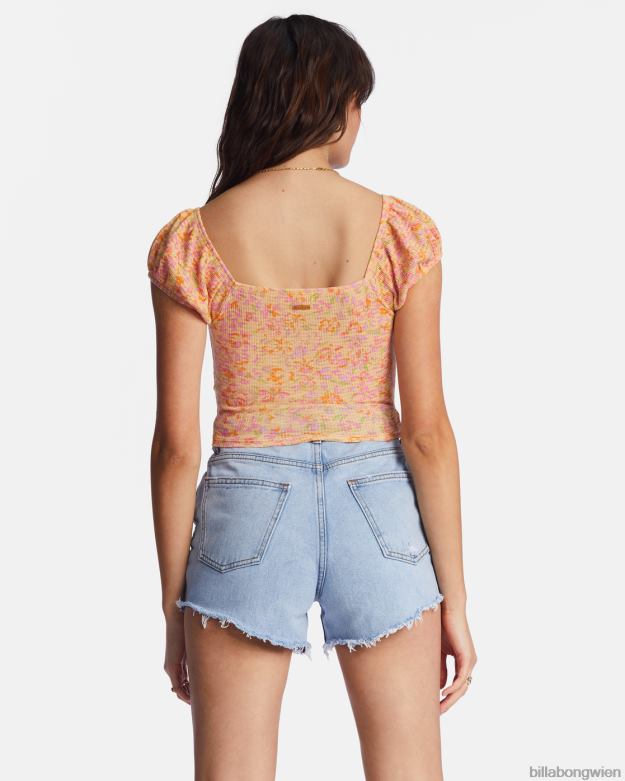 Billabong Clothing 00V682168 | Billabong ziemlich süßes Crop-Top Pfirsichpunsch Frauen