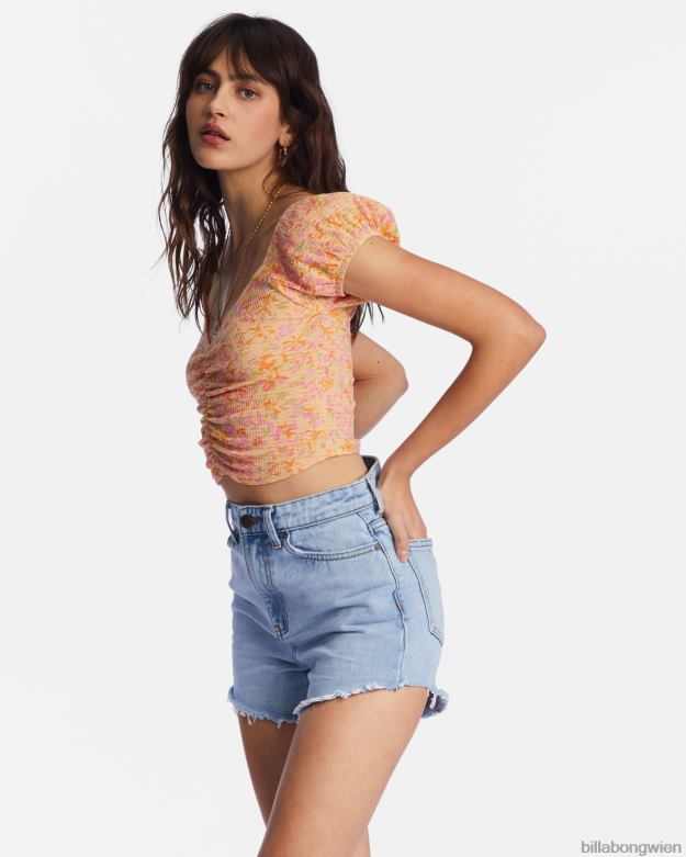Billabong Clothing 00V682168 | Billabong ziemlich süßes Crop-Top Pfirsichpunsch Frauen