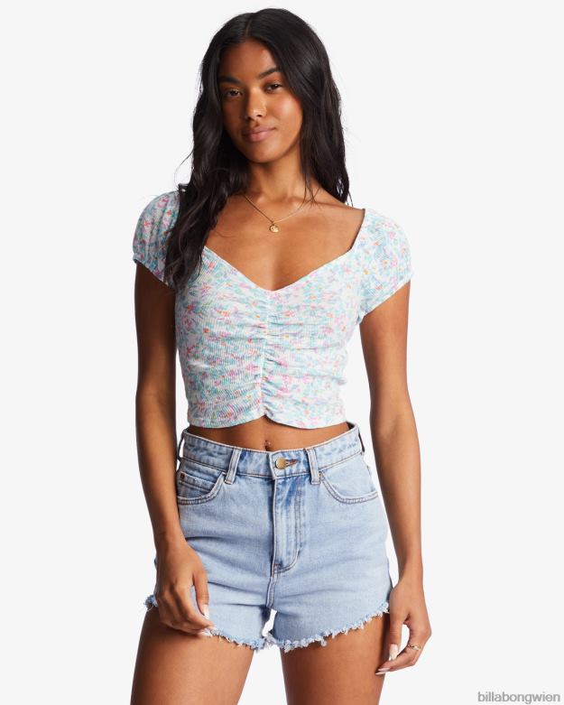 Billabong Clothing 00V682195 | Billabong ziemlich süßes Crop-Top Salzkristall Frauen