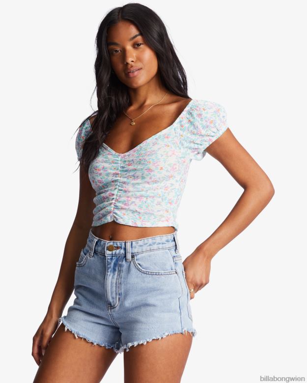 Billabong Clothing 00V682195 | Billabong ziemlich süßes Crop-Top Salzkristall Frauen