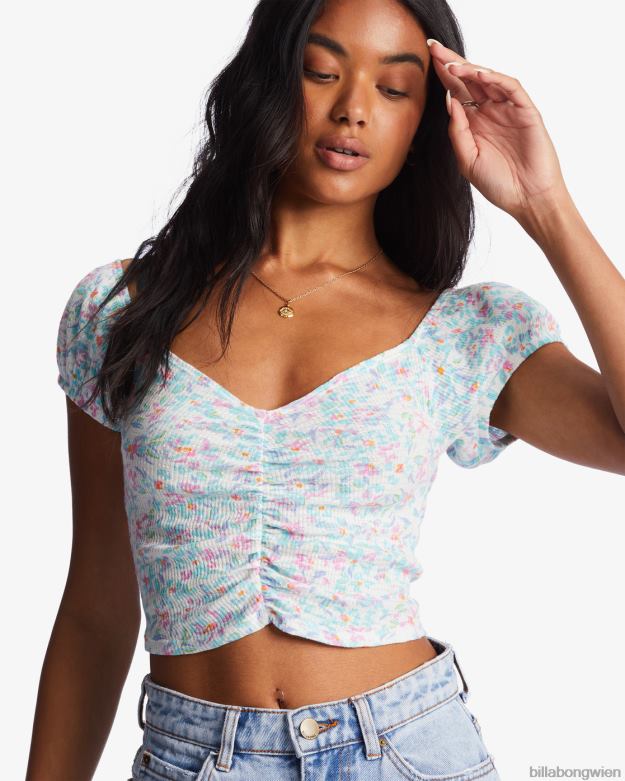 Billabong Clothing 00V682195 | Billabong ziemlich süßes Crop-Top Salzkristall Frauen